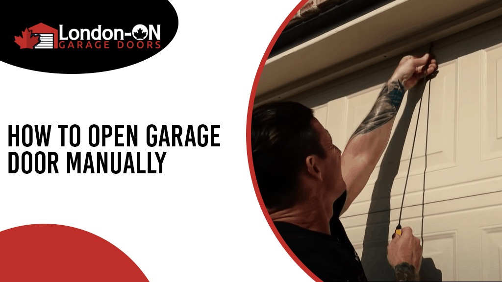 How to open garage door manually